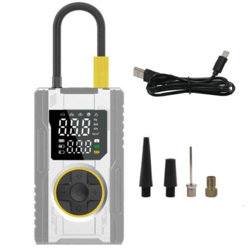 Mini Compressor de Ar portátil digital 150 PSI com LED e Power Bank - BOM-8924 Mini Compressor de Ar portátil digital 150 PSI com LED e Power Bank - BOM-8924