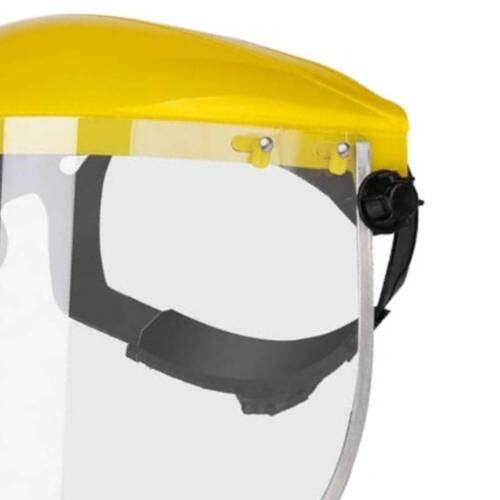 Protetor facial incolor 265mm com catraca - BOM-7420