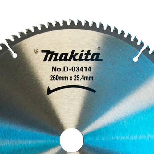 Disco de serra para alum�nio 260 x 25,4 mm 100 dentes - D-03414