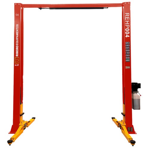Elevador automotivo p�rtico 4T double lock monof�sico vermelho - REHPI04  220V