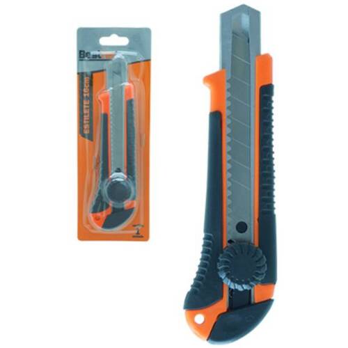 Estilete largo 18 mm cabo emborrachado - BFH3625 Estilete largo 18 mm cabo emborrachado - BFH3625