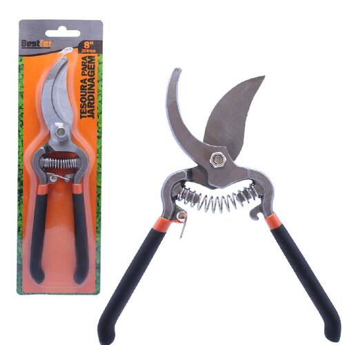 Tesoura para poda manual bico curvo 8