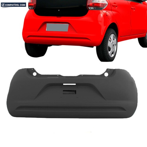 Para-choque Mobi 2016 a 2022 traseiro preto liso sem furo para sensor - 3559 Para-choque Mobi 2016 a 2022 traseiro preto liso sem furo para sensor - 3559