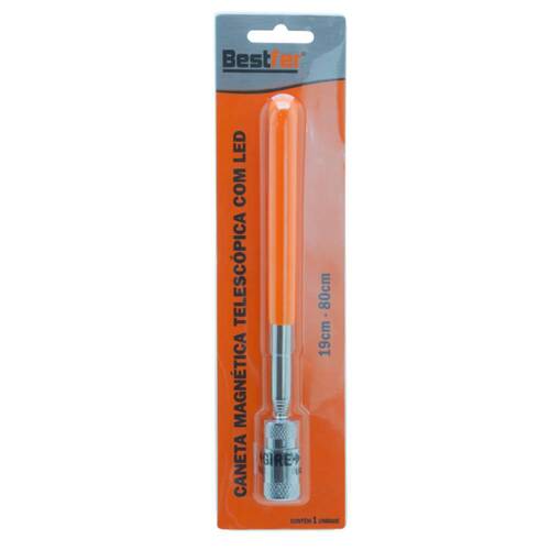 Pegador de peças magnético tipo caneta telescópico com led - BFH3621 Pegador de peças magnético tipo caneta telescópico com led - BFH3621
