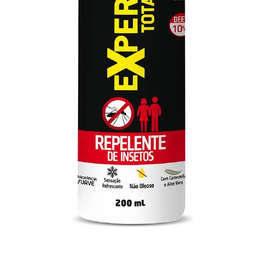 Repelente de insetos em spray 200 ml 10 horas - Expert total Repelente de insetos em spray 200 ml 10 horas - Expert total