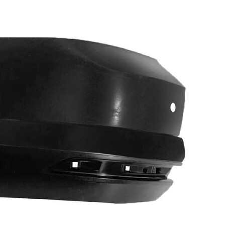 Para-choque Saveiro Cross G7 2016 a 2020 traseiro esquerdo preto liso com furo para sensor - 6695 Para-choque Saveiro Cross G7 2016 a 2020 traseiro esquerdo preto liso com furo para sensor - 6695