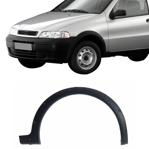 Moldura para-lama Strada Adventure/Working Restyling 1 2002 a 2007 dianteiro direito preto texturizado - 3410