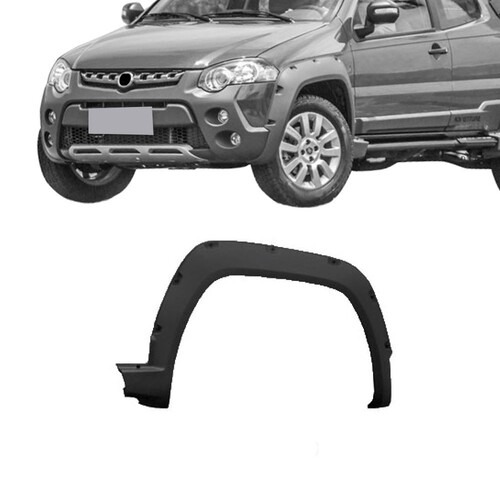 Moldura para-lama Strada Adventure 2014 a 2021 dianteiro esquerdo cinza texturizado - 3599 Moldura para-lama Strada Adventure 2014 a 2021 dianteiro esquerdo cinza texturizado - 3599