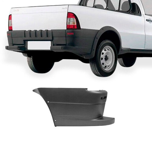 Para-choque Strada Rstyling 2 Trekking 2005 a 2013 Adventure 2005 a 2008 traseiro preto esquerdo texturizado - 3504