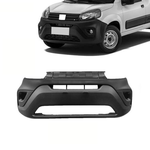 Para-choque Fiorino 2021 a 2025 dianteiro preto sem furo para farol - 3394 Para-choque Fiorino 2021 a 2025 dianteiro preto sem furo para farol - 3394