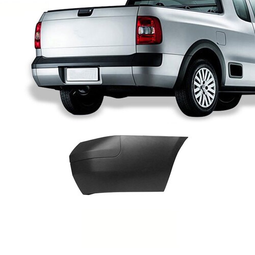 Para-choque Saveiro G5 2019 a 2013 G6 2013 a 2016 traseiro preto sem furo para sensor - 6362 Para-choque Saveiro G5 2019 a 2013 G6 2013 a 2016 traseiro preto sem furo para sensor - 6362