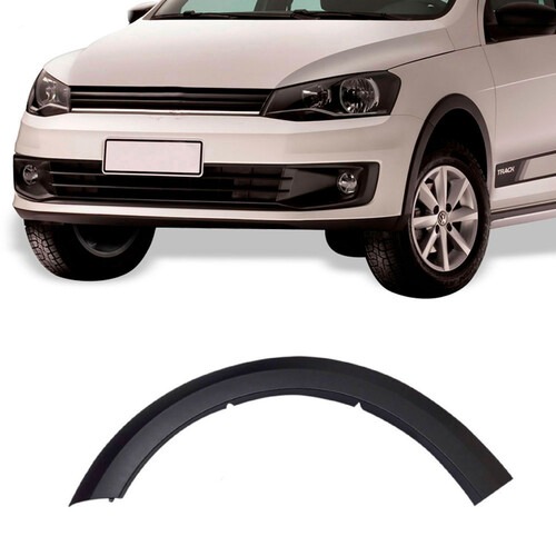 Moldura para-lama Saveiro G6 2013 a 2016 dianteiro esquerdo preto texturizado - 6619 Moldura para-lama Saveiro G6 2013 a 2016 dianteiro esquerdo preto texturizado - 6619