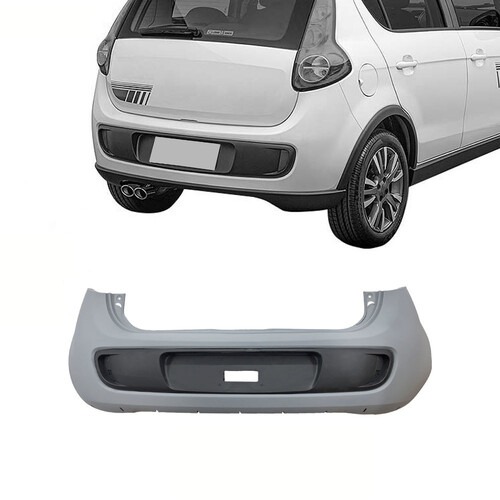 Para-choque Palio Sporting 2012 a 2018 traseiro primer com furo para moldura - 3519 Para-choque Palio Sporting 2012 a 2018 traseiro primer com furo para moldura - 3519