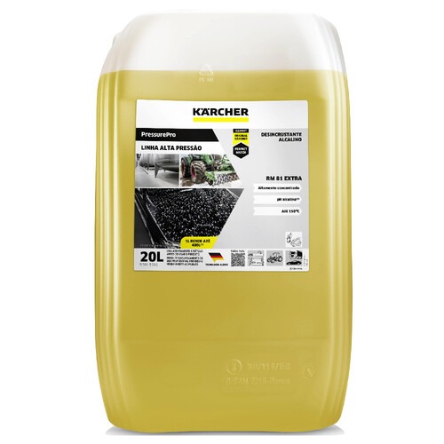 Detergente desincrustante profissional ultra concentrado 20 Litros - PressurePro RM 81 Detergente desincrustante profissional ultra concentrado 20 Litros - PressurePro RM 81