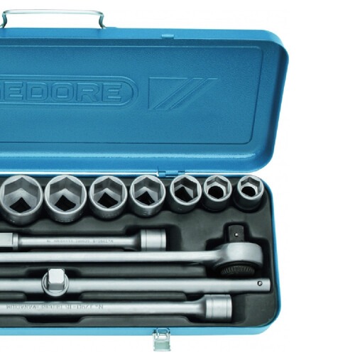 Jogo de soquete sextavado 22 a 50 mm encaixe 3/4 Jogo de soquete sextavado 22 a 50 mm encaixe 3/4