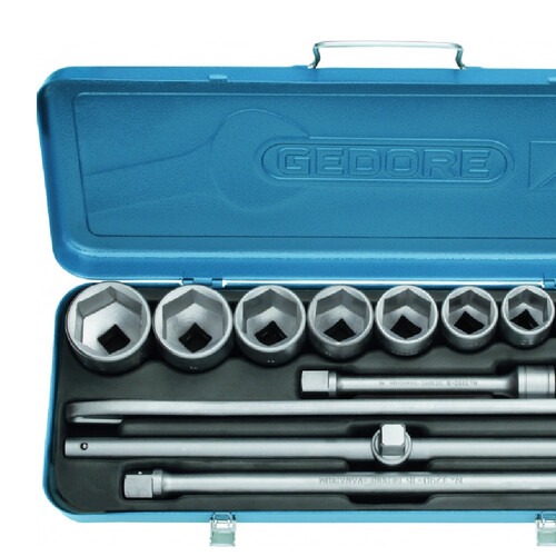 Jogo de soquete sextavado 22 a 50 mm encaixe 3/4 Jogo de soquete sextavado 22 a 50 mm encaixe 3/4