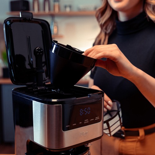 Cafeteira elétrica digital 900W timer programável 24H Prosdócimo - WCD1500 110V Cafeteira elétrica digital 900W timer programável 24H Prosdócimo - WCD1500 110V