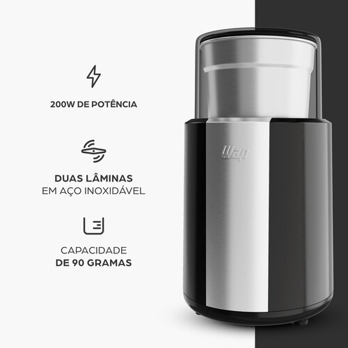 Moedor de caf� el�trico 200W l�minas em a�o inox - WMC200  110V