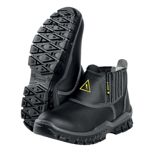 Botina em microfibra com el�stico biqueira composite preta - BH SB SRC