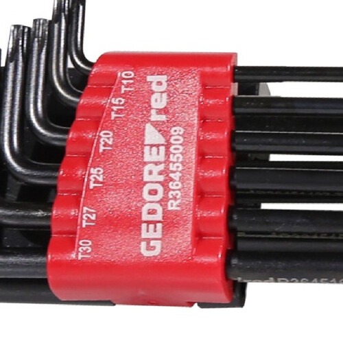 Jogo de chave hexalobular T10 a T50 com 9 peças - R36405009 Jogo de chave hexalobular T10 a T50 com 9 peças - R36405009