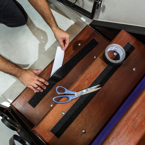 Fita adesiva antiderrapante transparente 50 mm x 5 m