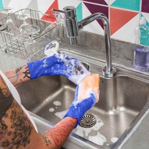 Esponja multiuso dupla face não risca laranja Esponja multiuso dupla face não risca laranja