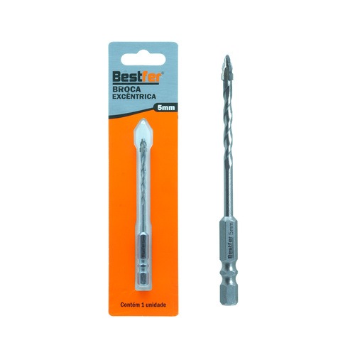 Broca excêntrica borda serrilhada com ponta cruzada 5 mm - BFH3510 Broca excêntrica borda serrilhada com ponta cruzada 5 mm - BFH3510