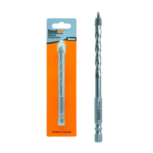 Broca excêntrica borda serrilhada com ponta cruzada 8 mm - BFH3512 Broca excêntrica borda serrilhada com ponta cruzada 8 mm - BFH3512