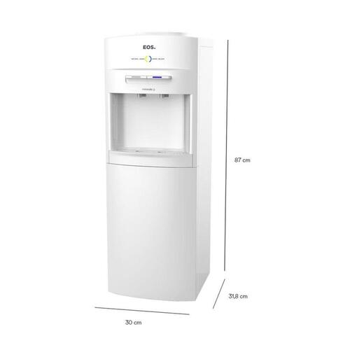 Bebedouro de coluna compressor para garraf�o de 10 ou 20L branco EBC05BC - Mineralle  110V