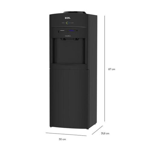 Bebedouro de coluna compressor para garrafão de 10 ou 20L preto EBC05PC - Mineralle 110V Bebedouro de coluna compressor para garrafão de 10 ou 20L preto EBC05PC - Mineralle 110V
