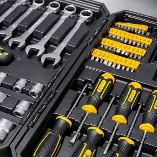 Jogo de ferramentas com 110 pe�as e maleta dobr�vel - 8727