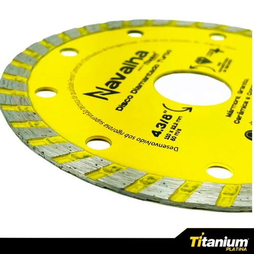 Disco diamantado turbo 110 mm para azulejo - 06052 Disco diamantado turbo 110 mm para azulejo - 06052