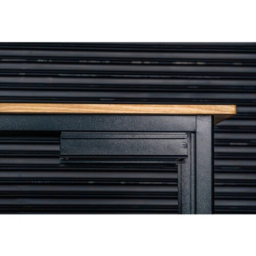 Bancada aberta 1500 x 600 mm com 1 gaveta tampo de madeira pinus - RLL-200