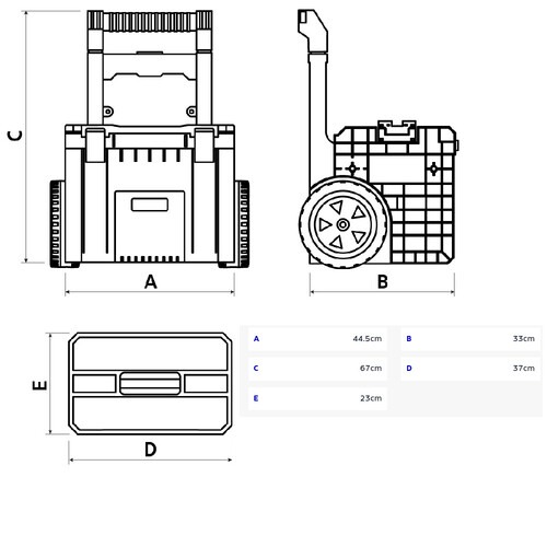Caixa plástica modular para ferramentas 17 Caixa plástica modular para ferramentas 17