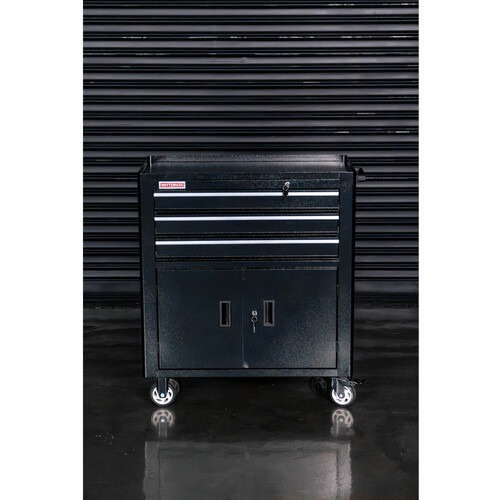 Carrinho para ferramentas com 3 gavetas e 2 portas 