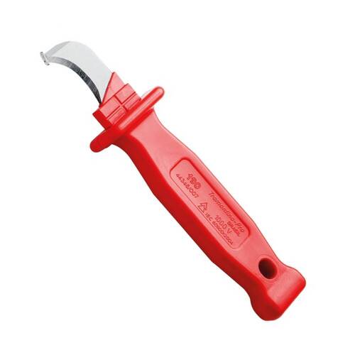Faca curva desencapadora de cabo com isolamento até 1000V - 44346/007 Faca curva desencapadora de cabo com isolamento até 1000V - 44346/007