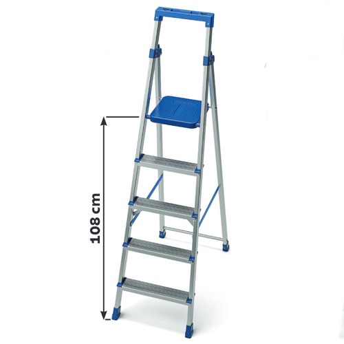 Escada de alum�nio 5 degraus residencial - 40000/005