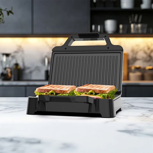 Sanduicheira Grill antiaderente 1000W Inox - OSAN500  110V