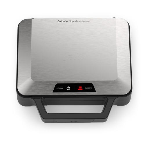 Sanduicheira Grill antiaderente 1000W Inox - OSAN500  110V