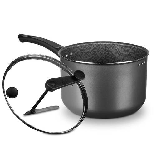Pipoqueira antiaderente 4,8L com tampa de vidro grafite - 1313