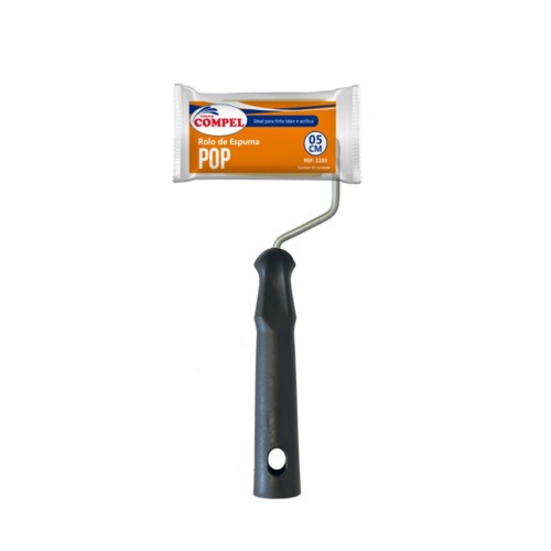 Rolo de espuma para pintura 5 cm com suporte - 0.1105 Rolo de espuma para pintura 5 cm com suporte - 0.1105