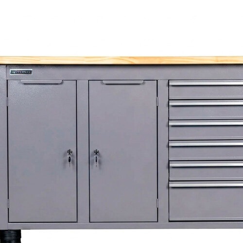 Bancada fechada com 6 gavetas e 2 portas RLL-204