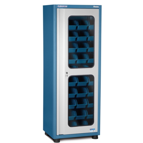 Arm�rio com 40 caixas n� 5 e portas de vidro - AM-48