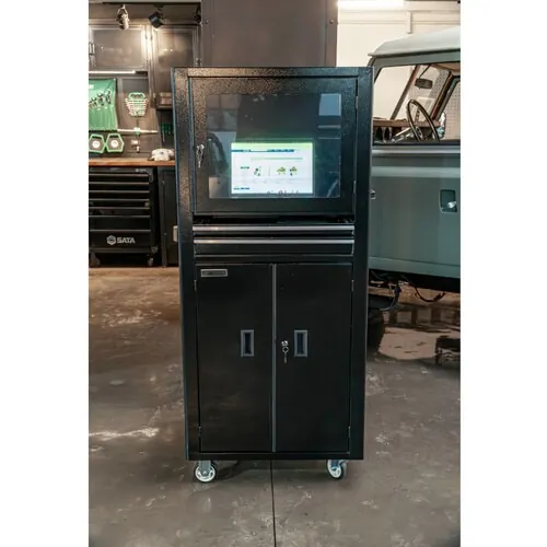 Rack fechado para computador com visor de acrílico - RLL-29P
