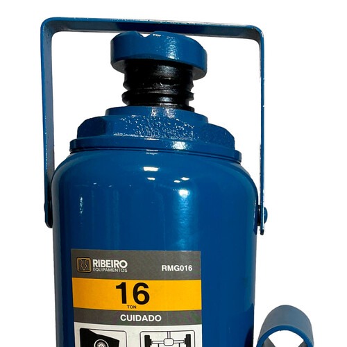 Macaco hidr�ulico tipo garrafa 16 toneladas azul - RMGI016
