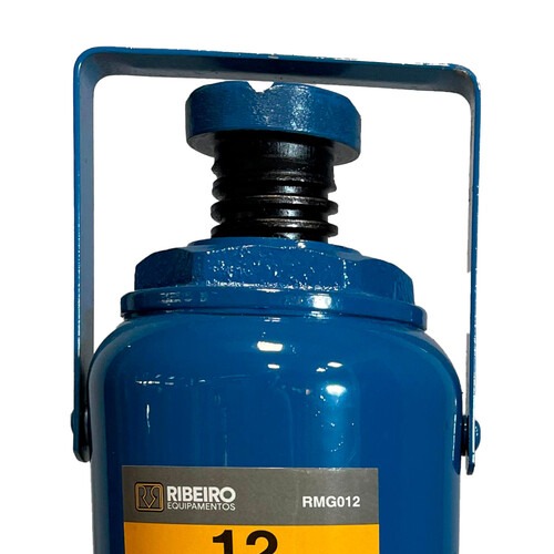 Macaco hidr�ulico tipo garrafa 12 toneladas azul - RMGI012