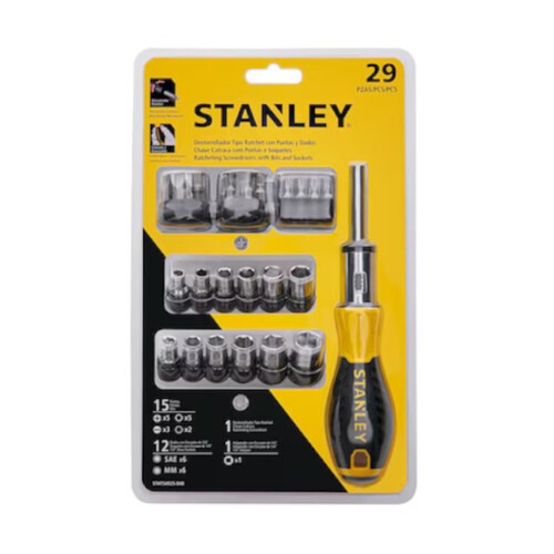 Kit chave catraca multi bits e soquetes com 29 peças Kit chave catraca multi bits e soquetes com 29 peças