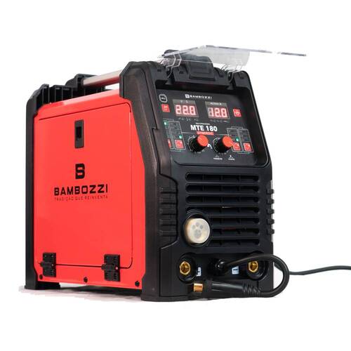 Inversora de solda multiprocesso 180A para Eletrodo Mig e Tig - MTE 180 Synergic 110V/220V Inversora de solda multiprocesso 180A para Eletrodo Mig e Tig - MTE 180 Synergic 110V/220V