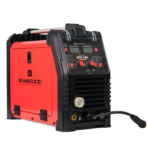Inversora de solda multiprocesso 180A para Eletrodo Mig e Tig - MTE 180 Synergic 110V/220V Inversora de solda multiprocesso 180A para Eletrodo Mig e Tig - MTE 180 Synergic 110V/220V