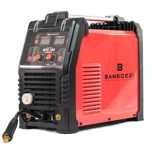 Inversora de solda multiprocesso 180A para Eletrodo Mig e Tig - MTE 180 Synergic 110V/220V Inversora de solda multiprocesso 180A para Eletrodo Mig e Tig - MTE 180 Synergic 110V/220V